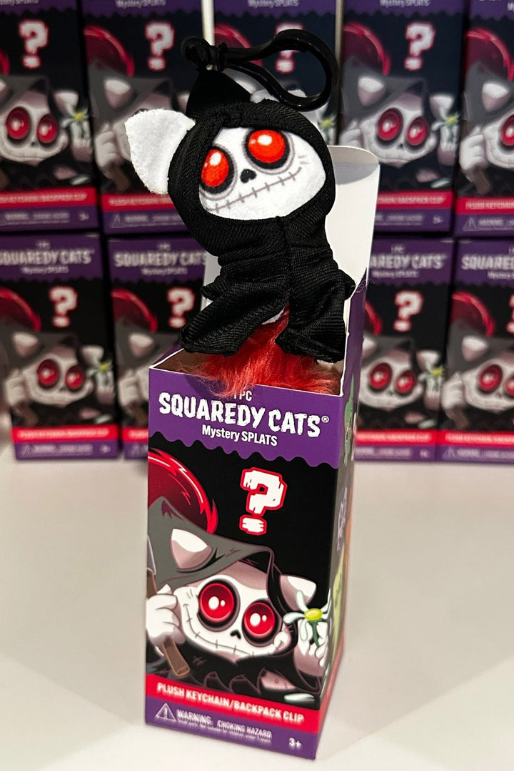 grim reaper kitten plushie keychain