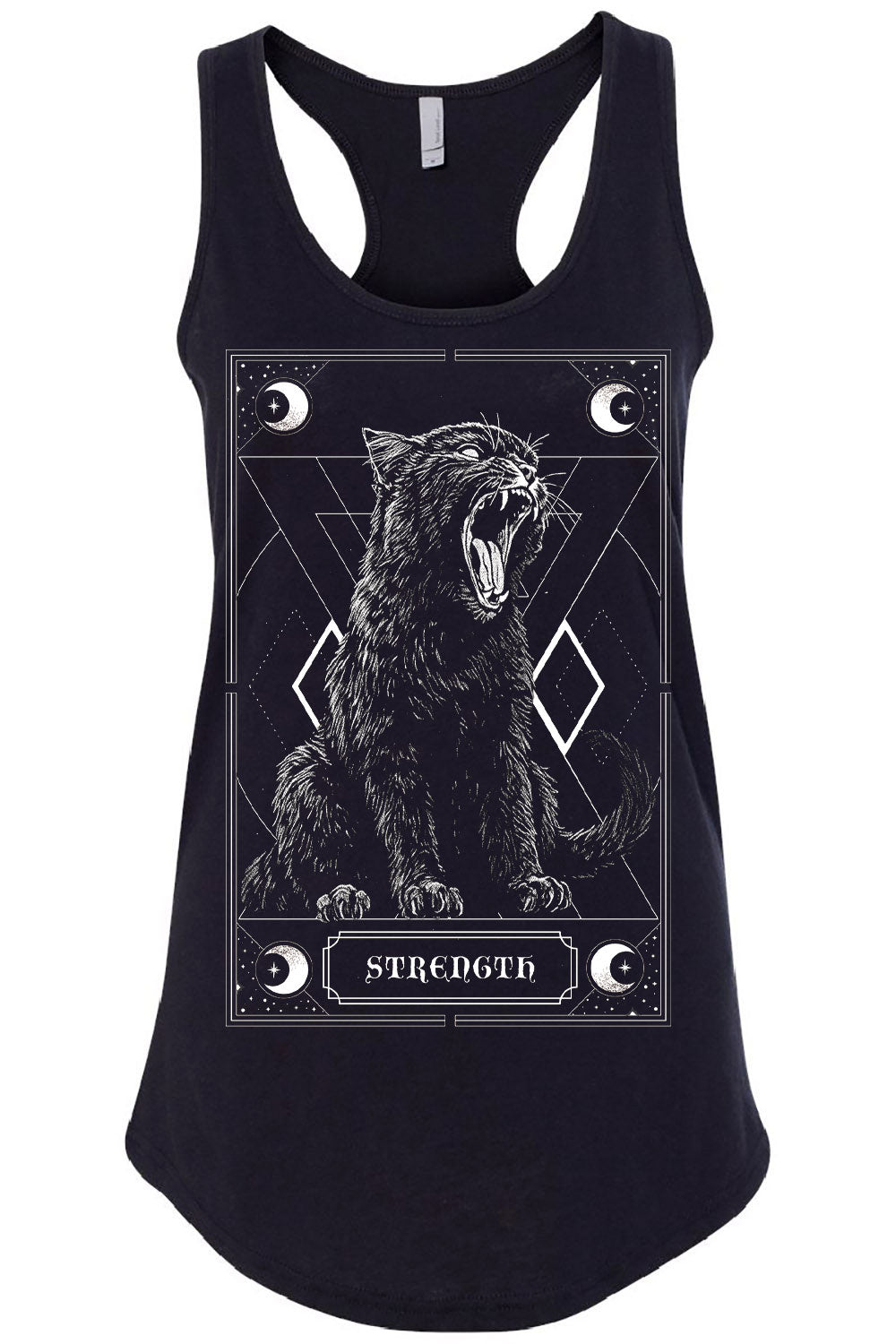 gothic cat tank top