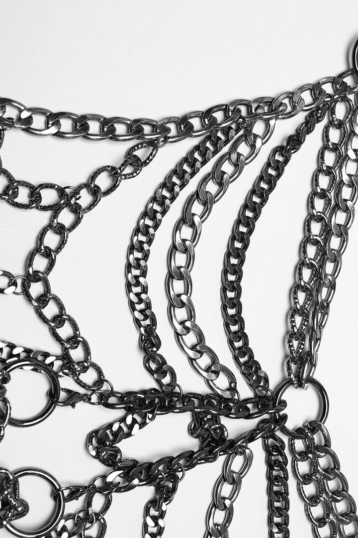 metal chain body harness belt