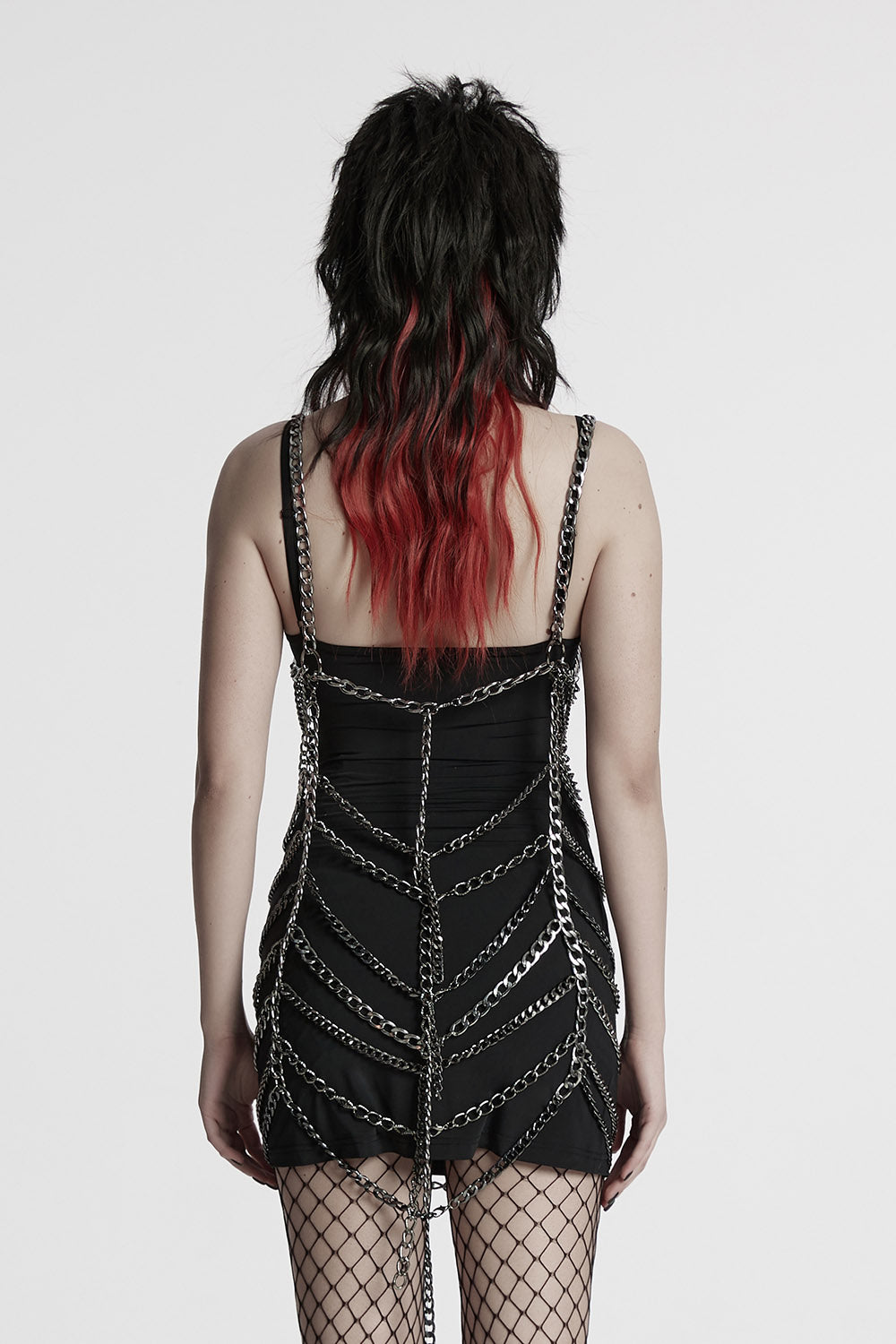 punk mini chain dress