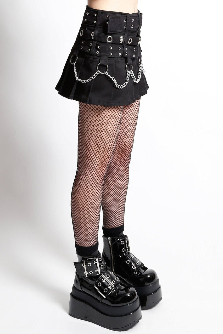 early 2000s mall goth tripp NYC short skirt