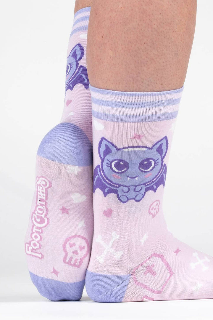 emo bat pastel goth socks