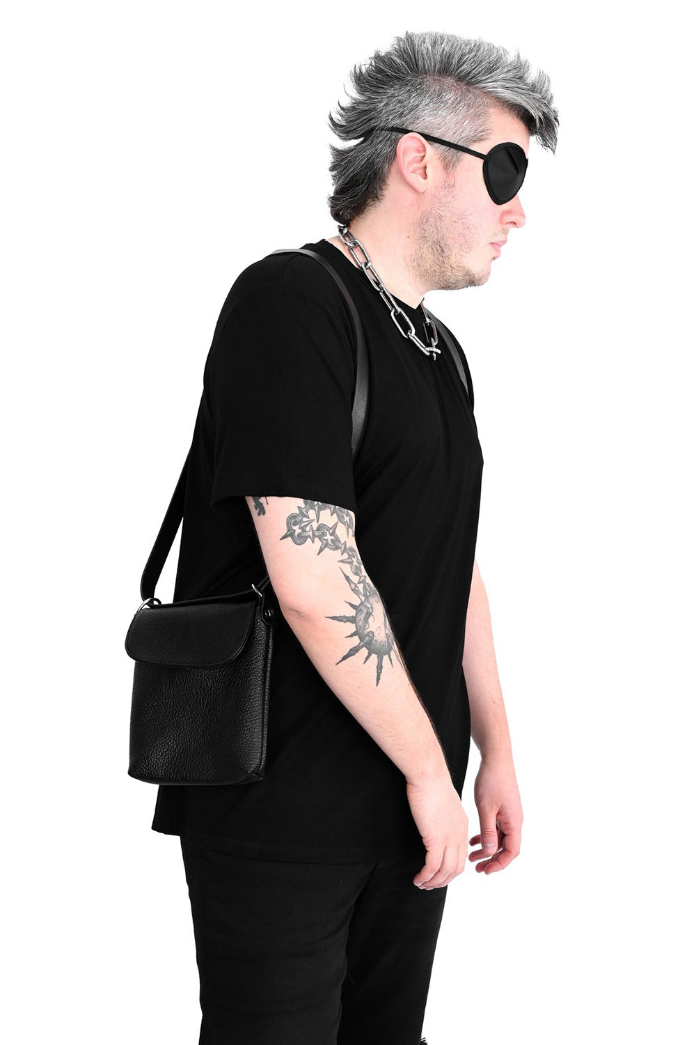 gothic harness bag by foxblood with adjustable straps