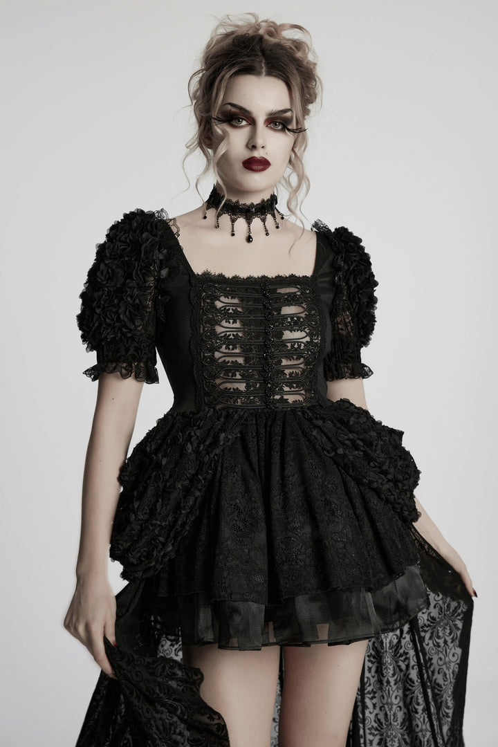 womens high low gothic dress