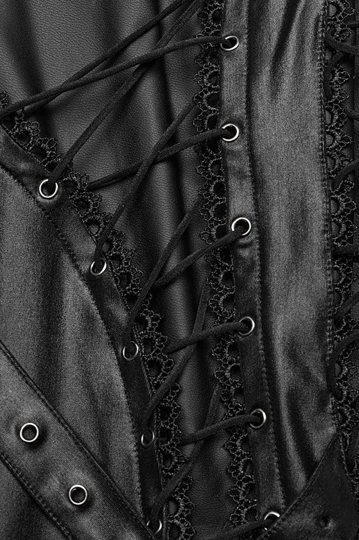 embroidered lace gothic leggings