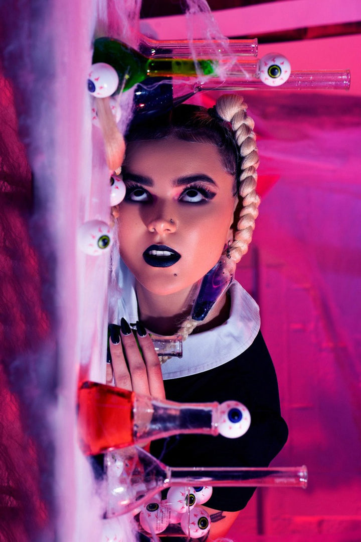 Liquid Glitter Coffin Earrings - Spell On You