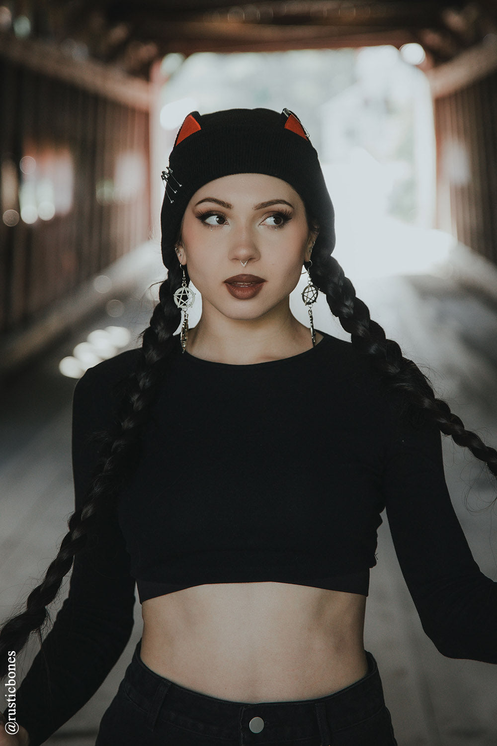 Punk Rock Kitty Beanie