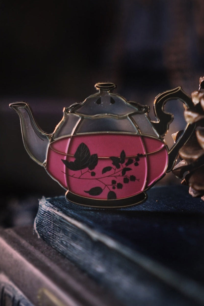 gothic enamel pin