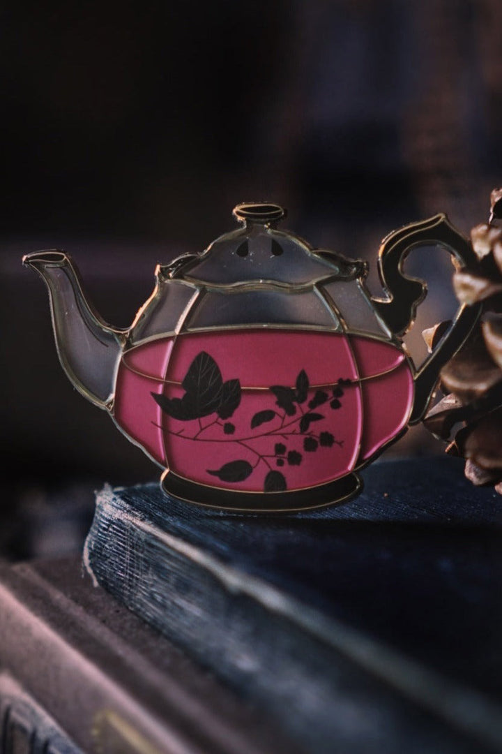 gothic enamel pin