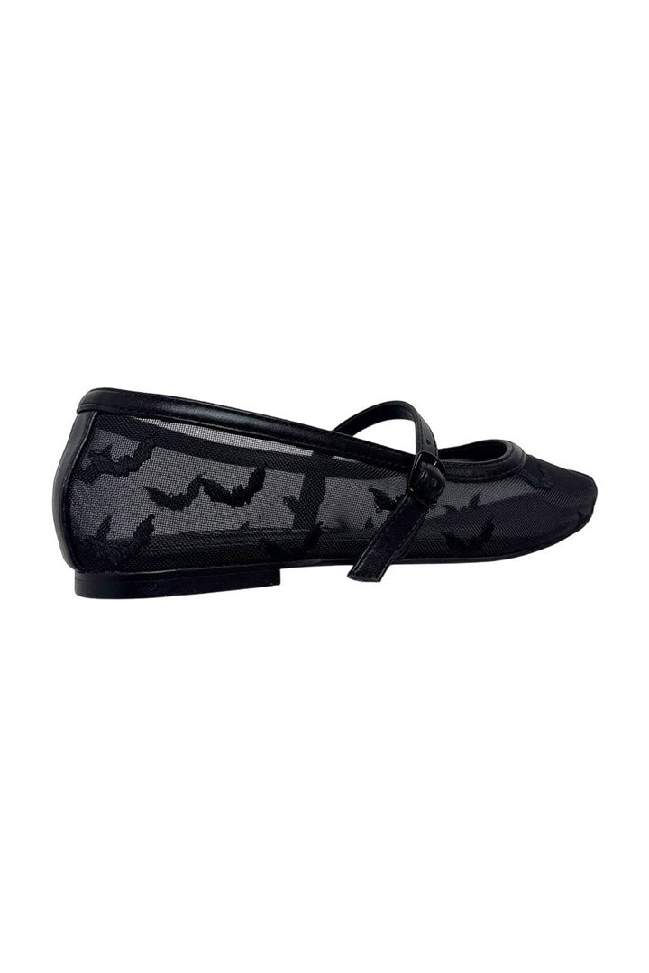 bat gothic flats ballet shoes