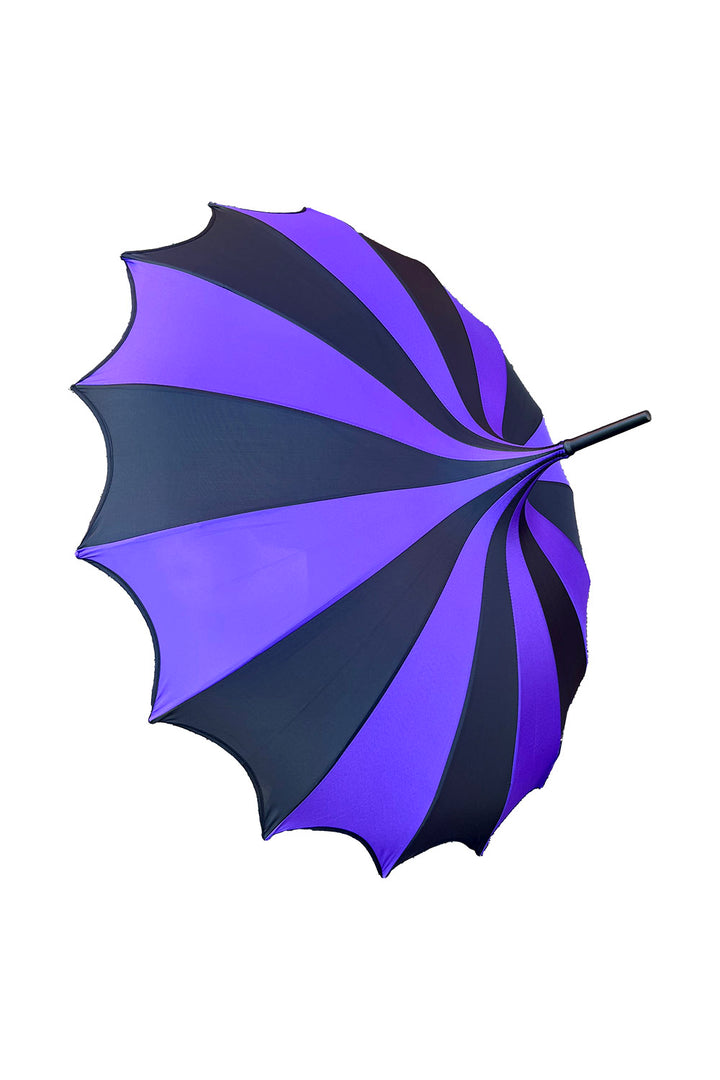 dark purple and black whimsical gothic umbrella