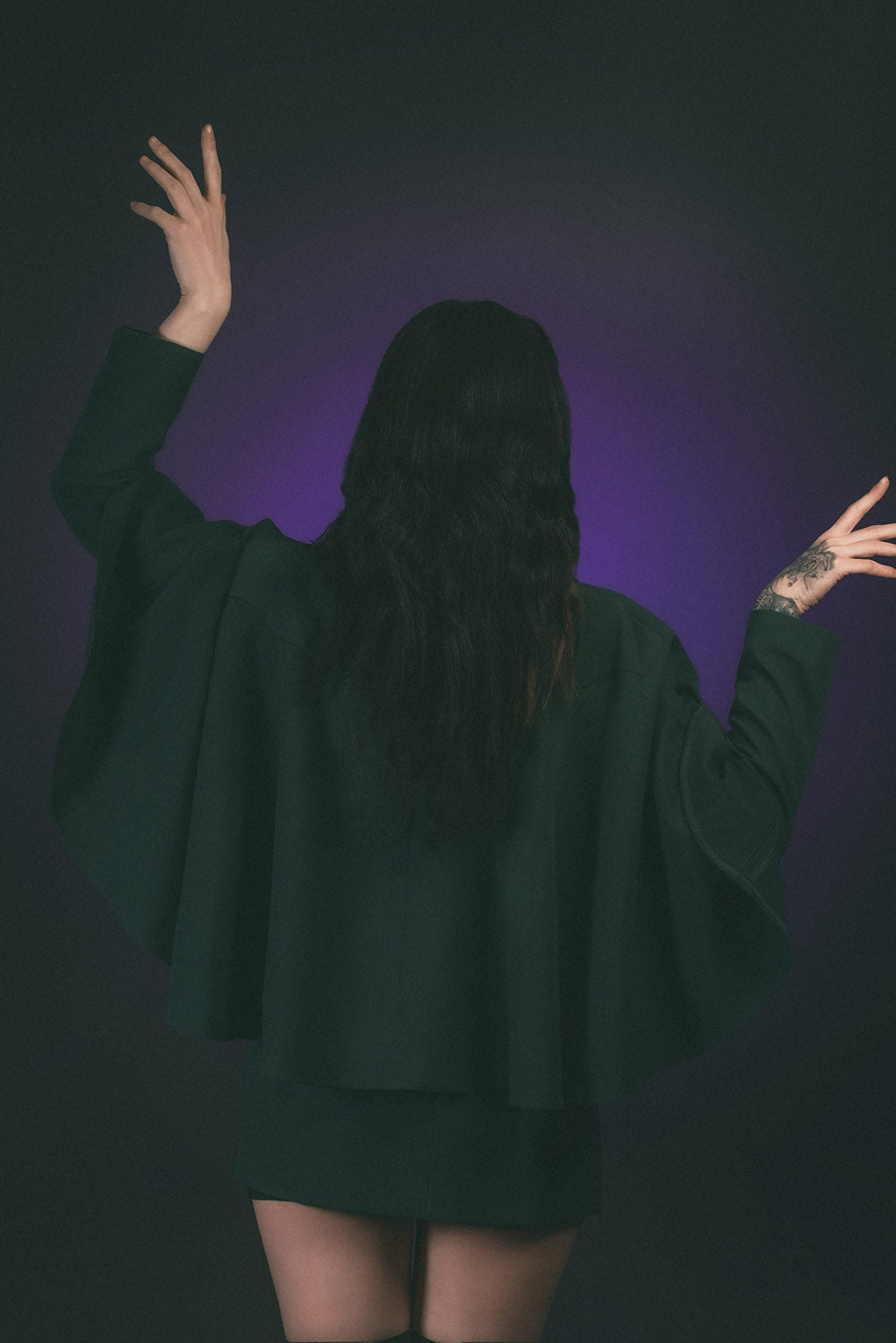 cute creepy 1960s goth coat