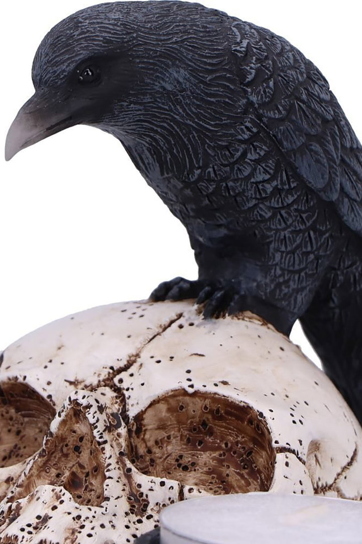crow candle holder