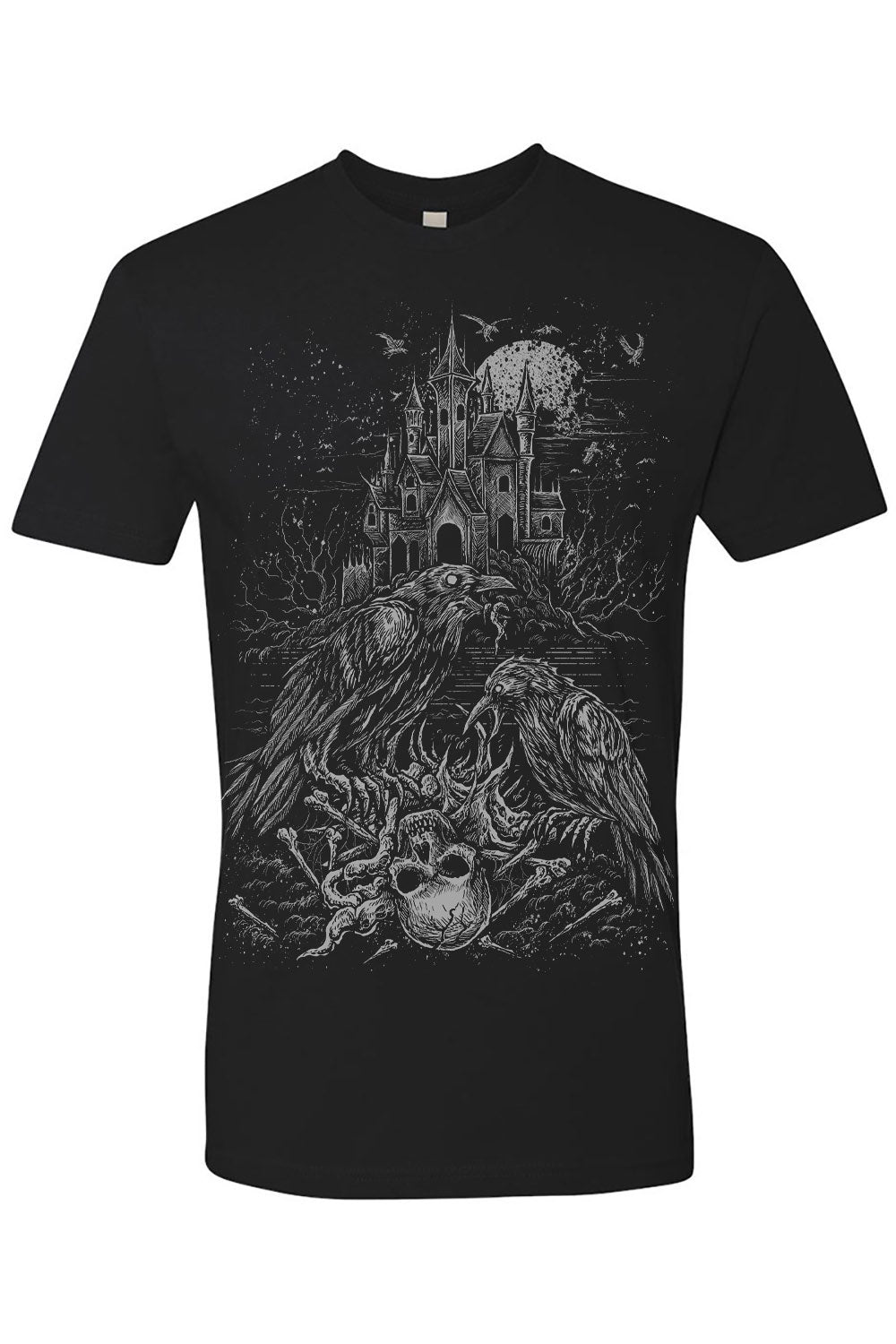 gothic short sleeve castle tshirt