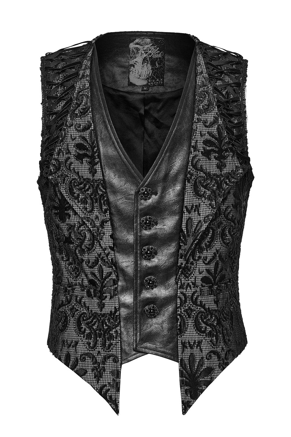 mens vegan leather vest by punk rave