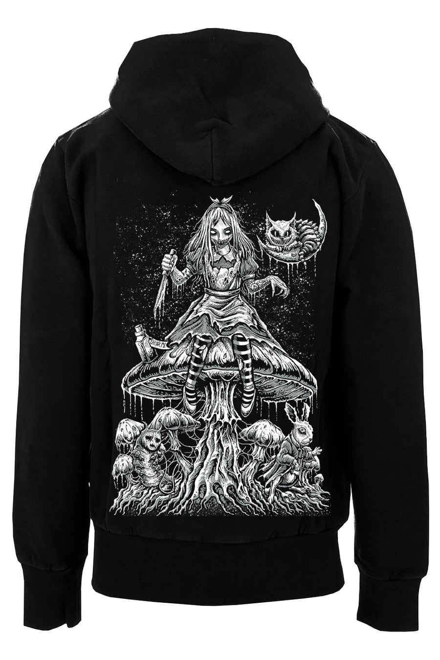 horror alice in wonderland hoodie jacket