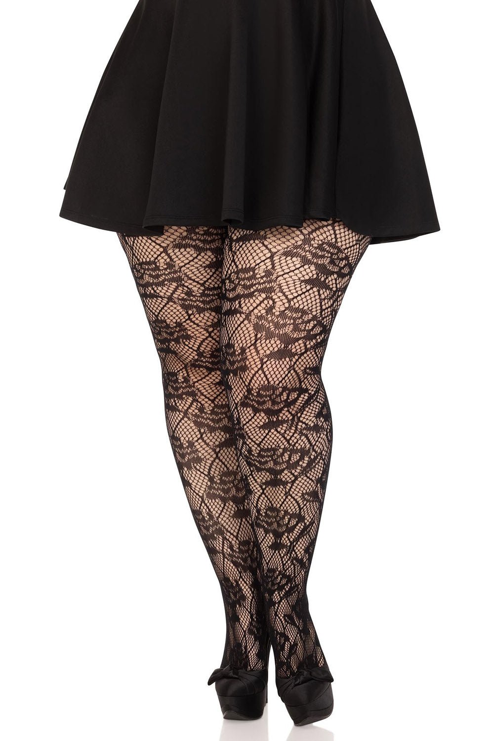 Plus size floral tights best sale