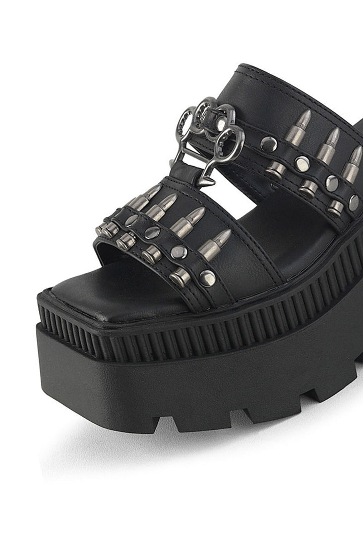 chunky heel platform sandals by demonia