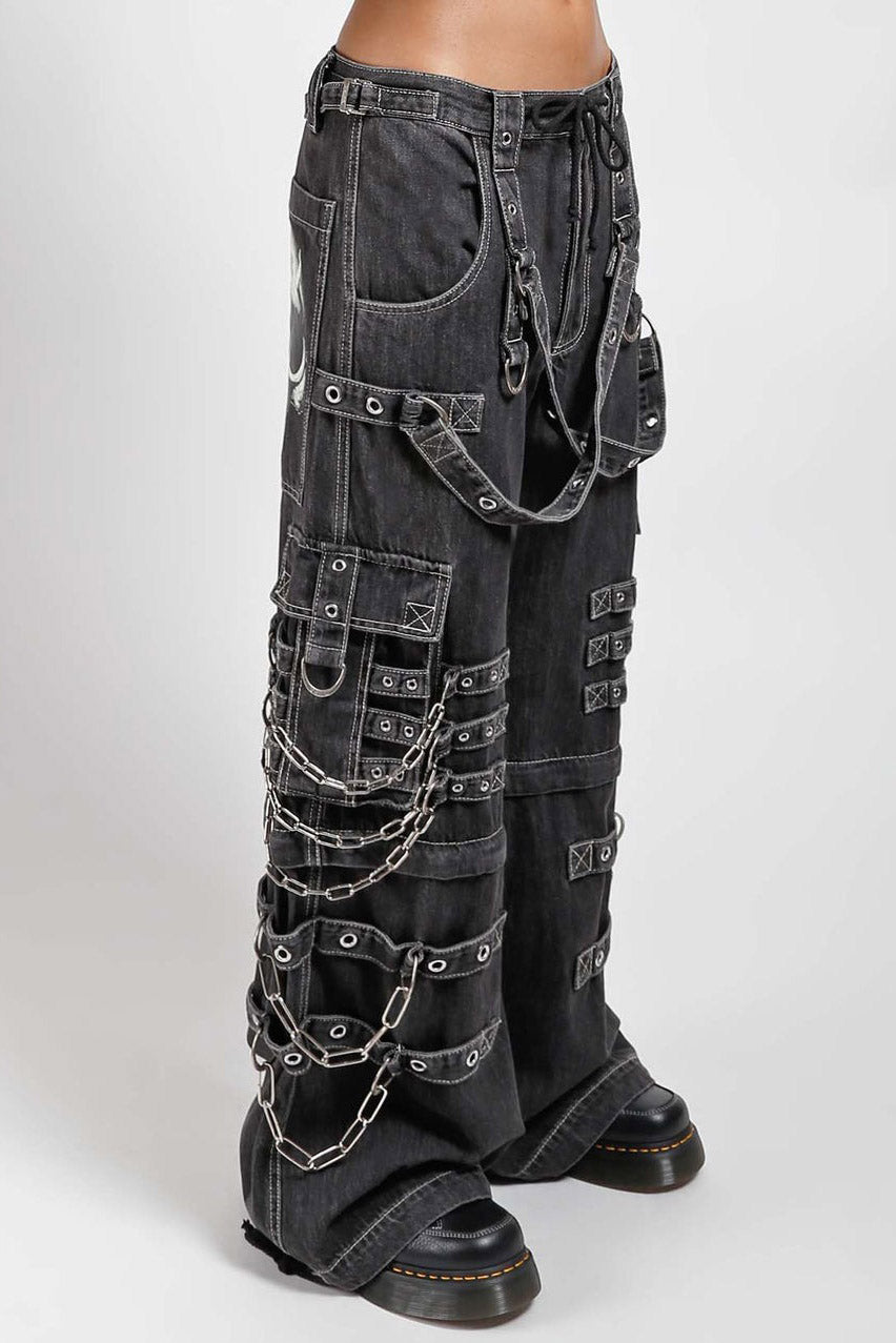 tripp NYC dark denim punk baggy pants