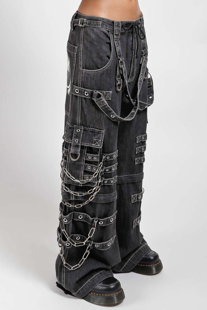 tripp NYC dark denim punk baggy pants