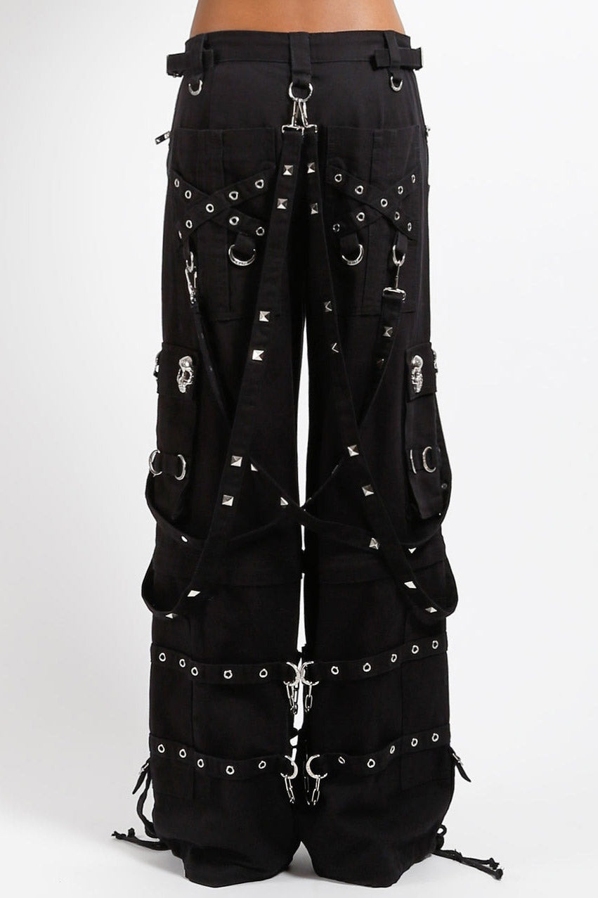 chain eyelet pants