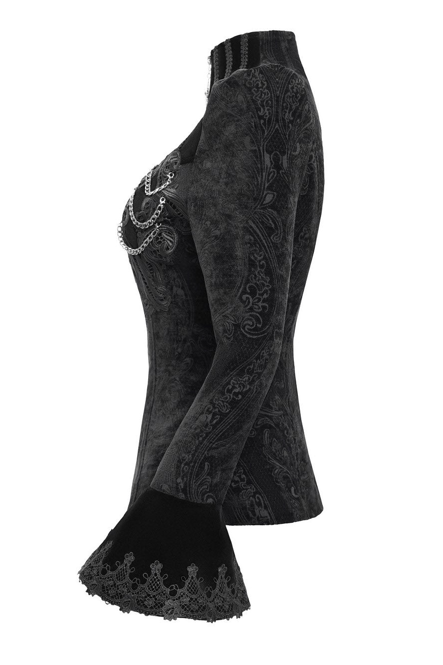 womens vampire goth ornate jacket