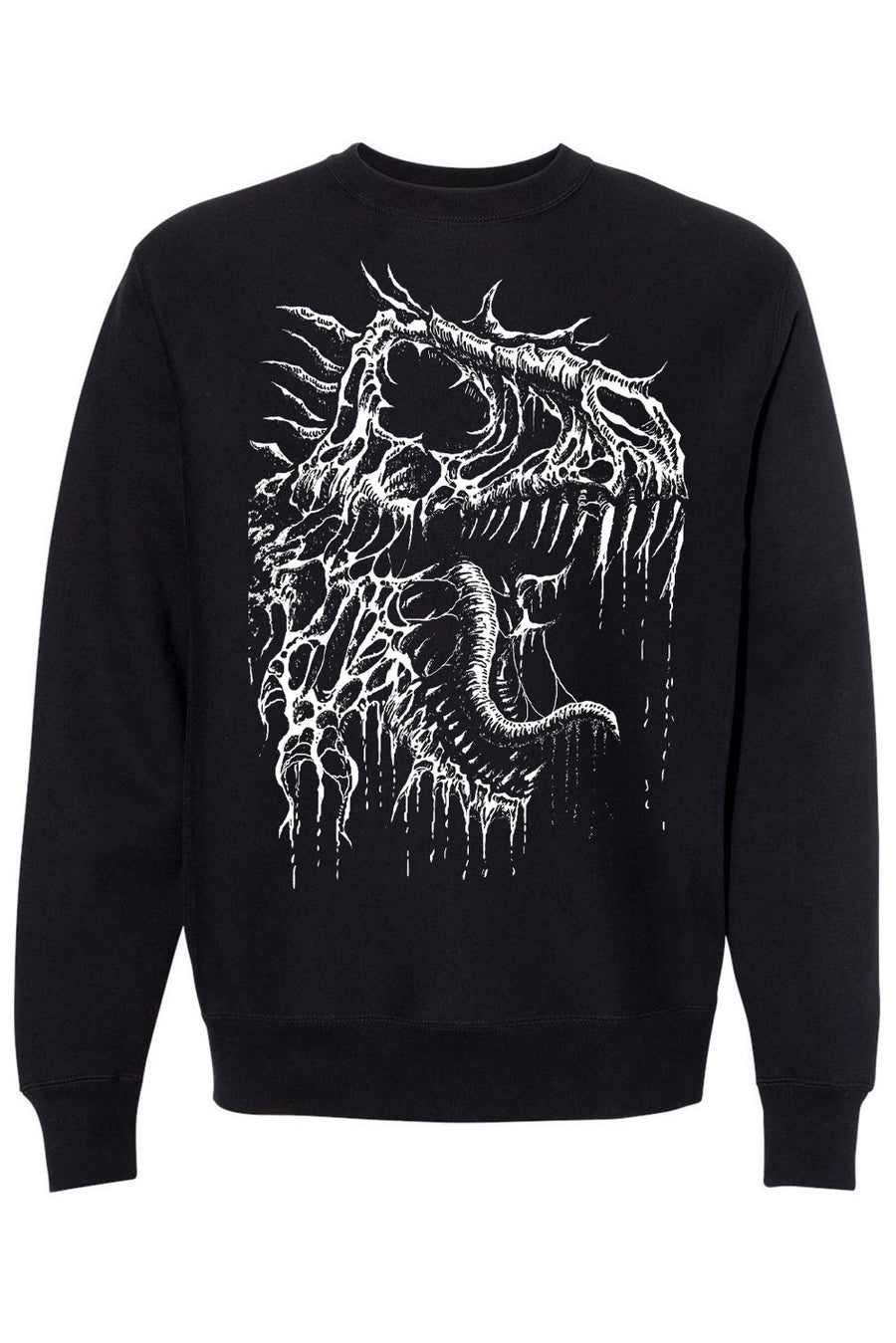 t-rex dinosaur fossil bones sweatshirt
