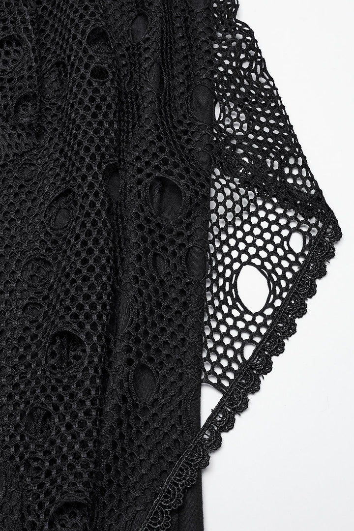 fishnet fishtail skirt