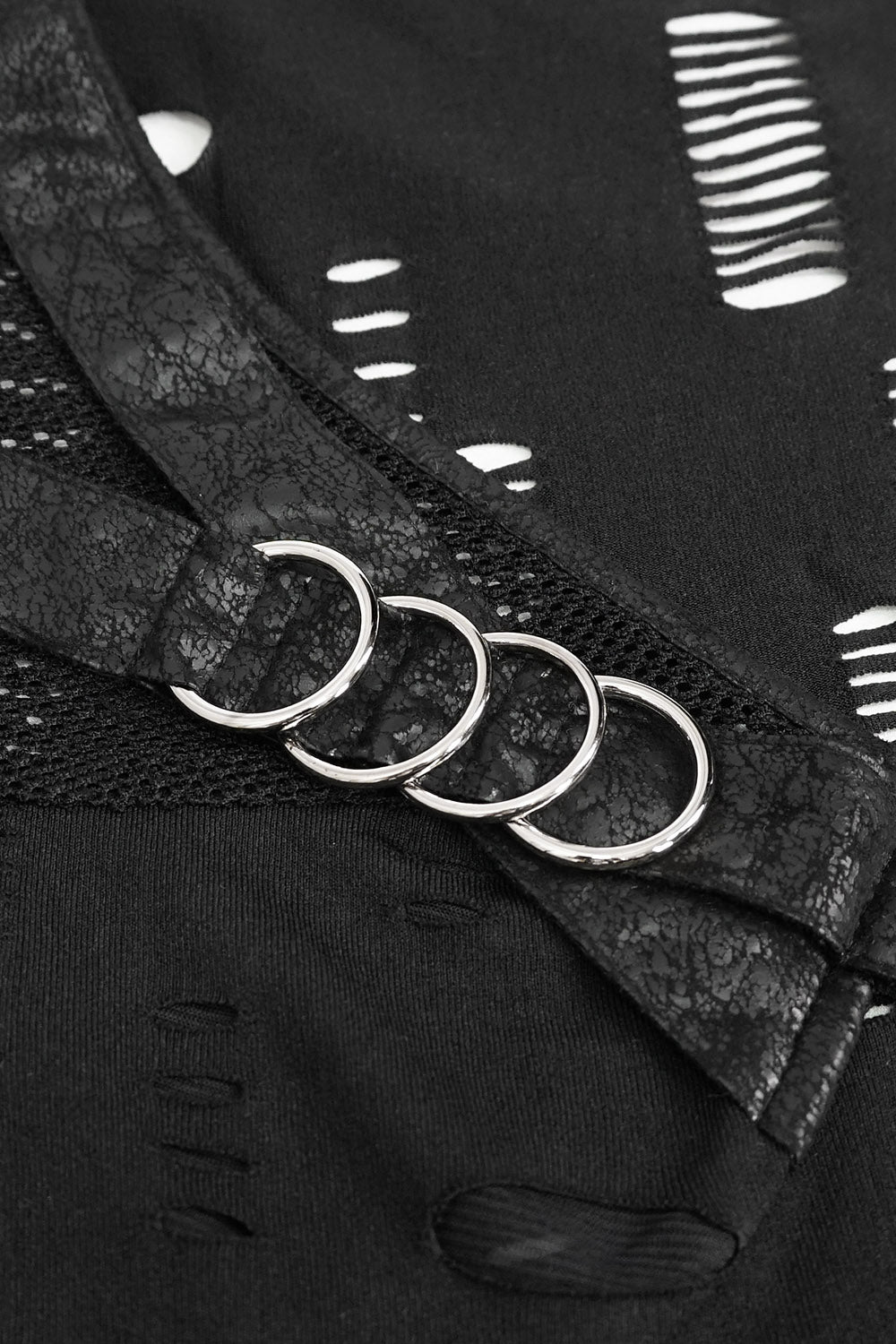 womens mesh cyber goth shirt