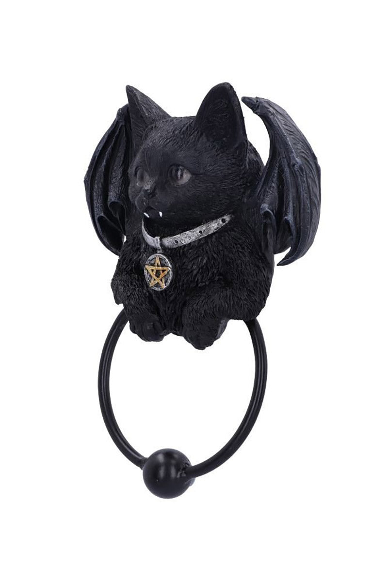 black resin door knocker