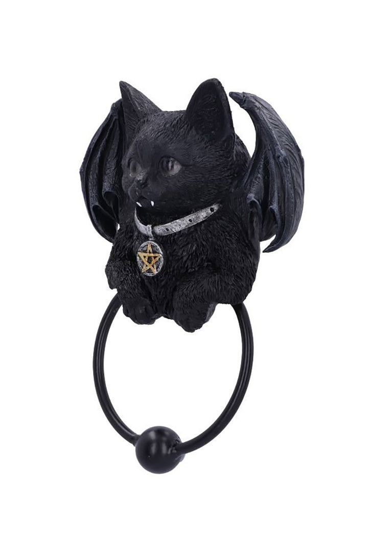 black resin door knocker