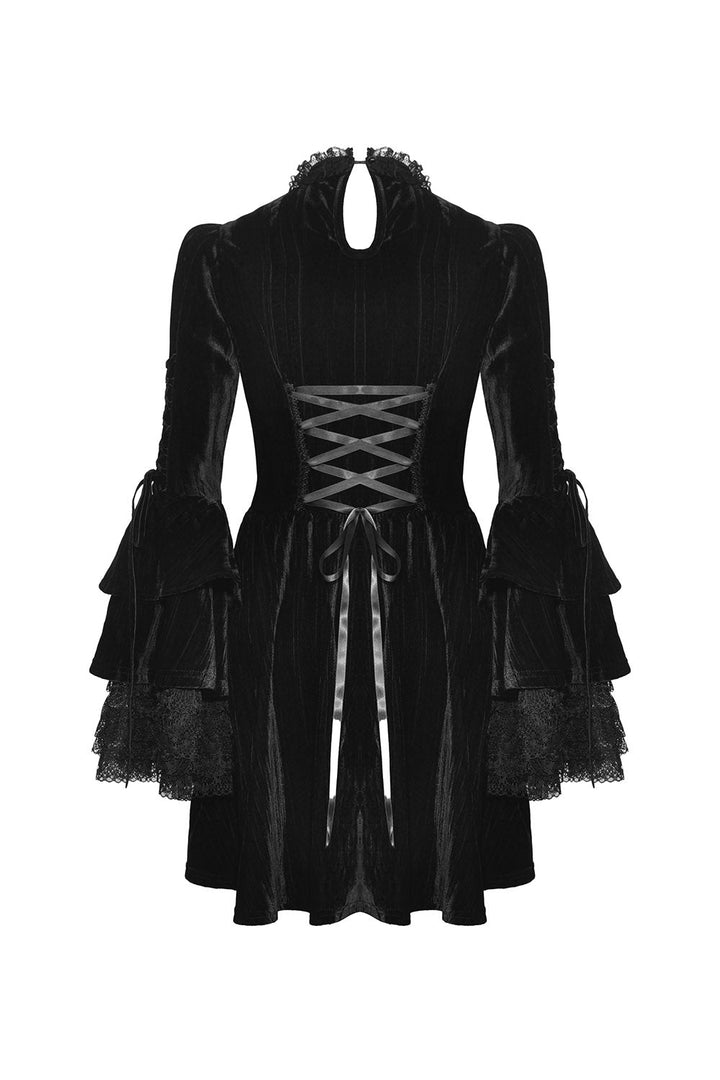 Draculara Black Velvet Dress - dresses - VampireFreaks - Dark In Love
