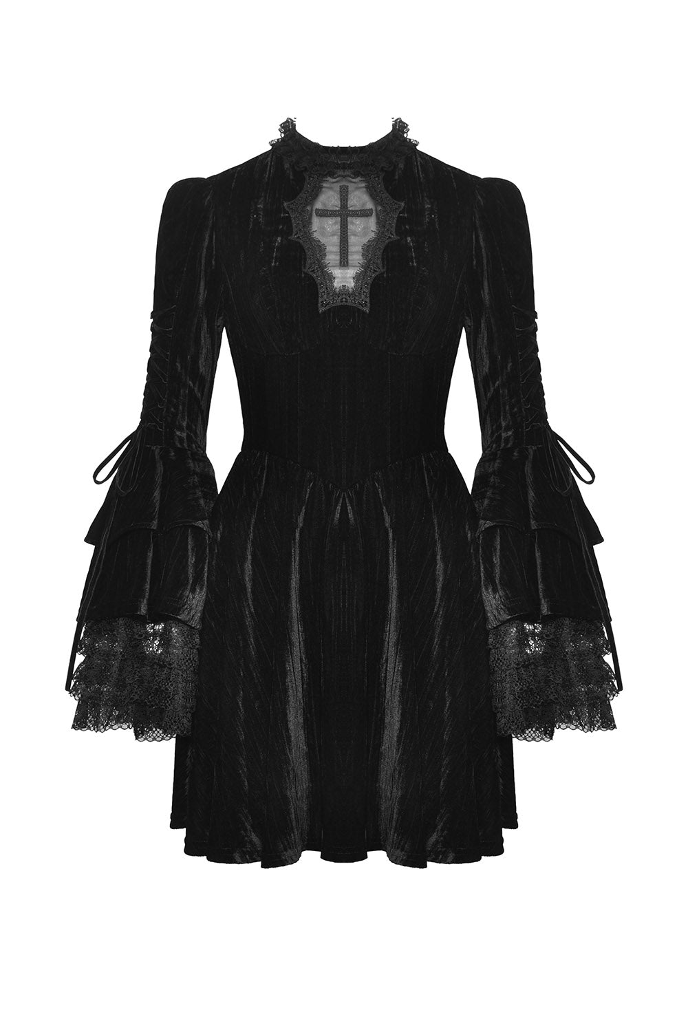 Draculara Black Velvet Dress - dresses - VampireFreaks - Dark In Love