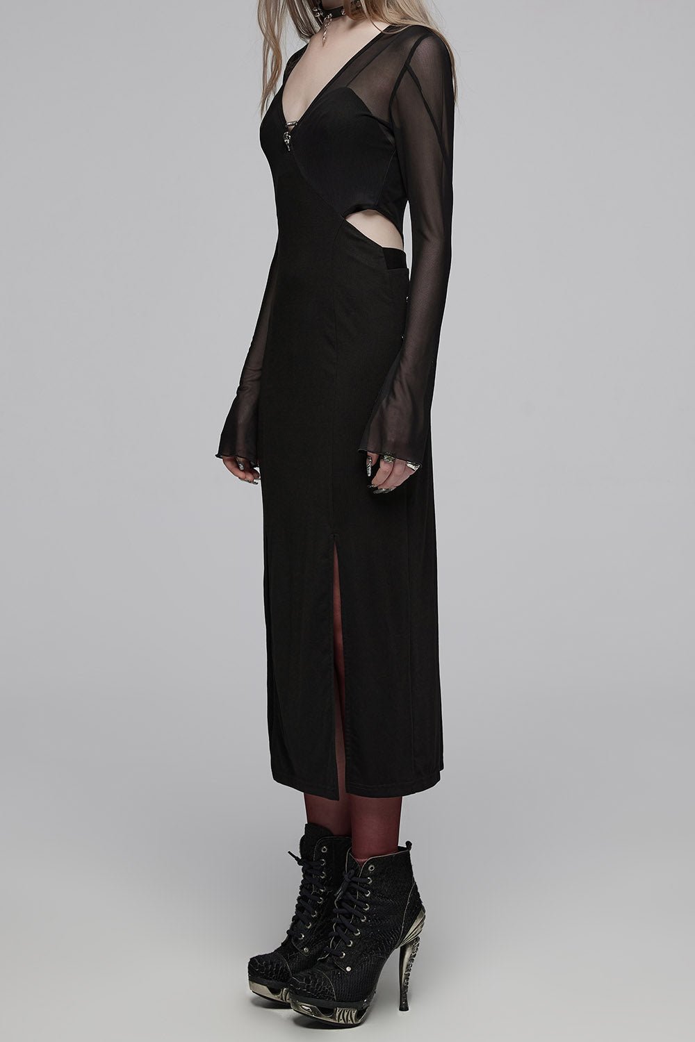 flared sleeve dress