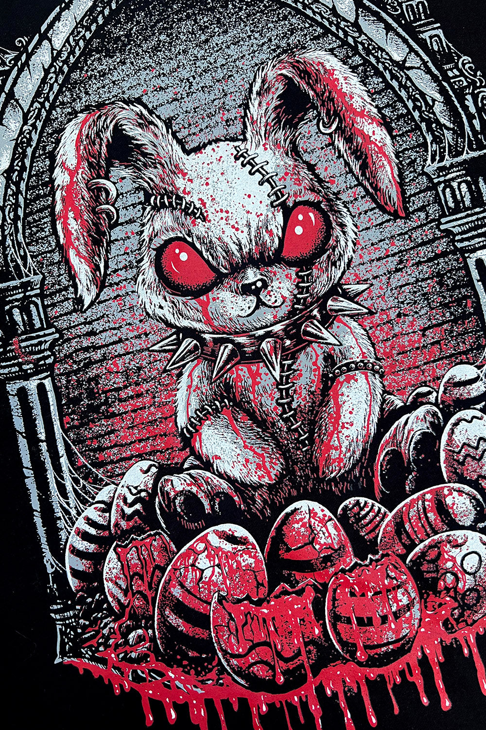heavy metal easter bunny rabbit sweatshirt