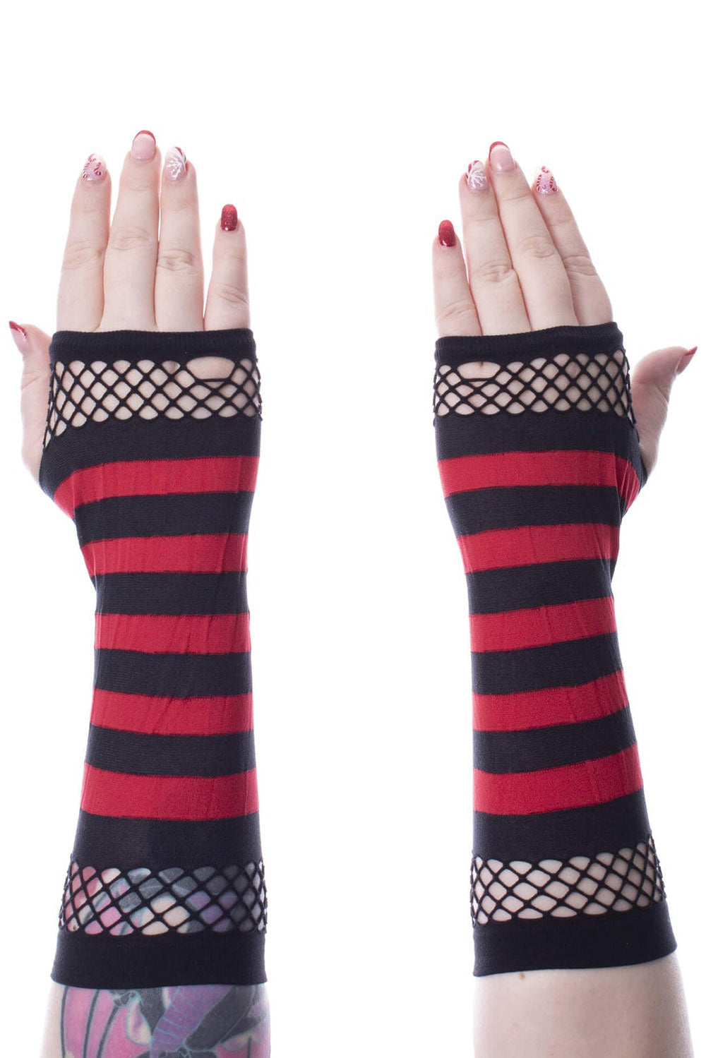 striped mens arm warmers