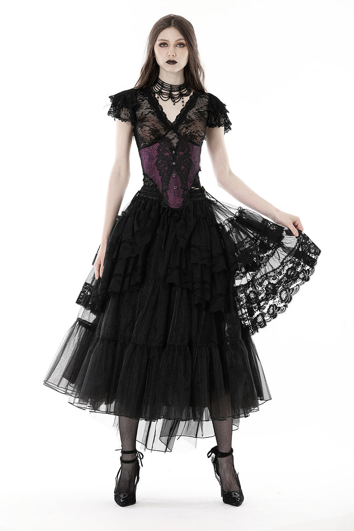 bustled skirt