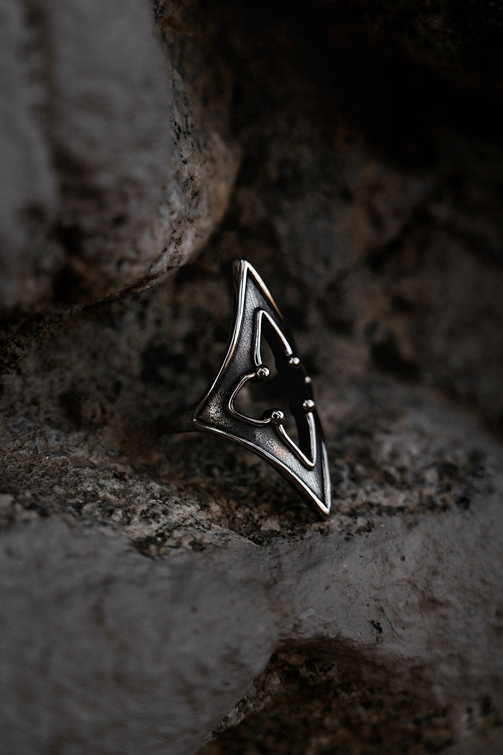 steel gothic renaissance fair ring