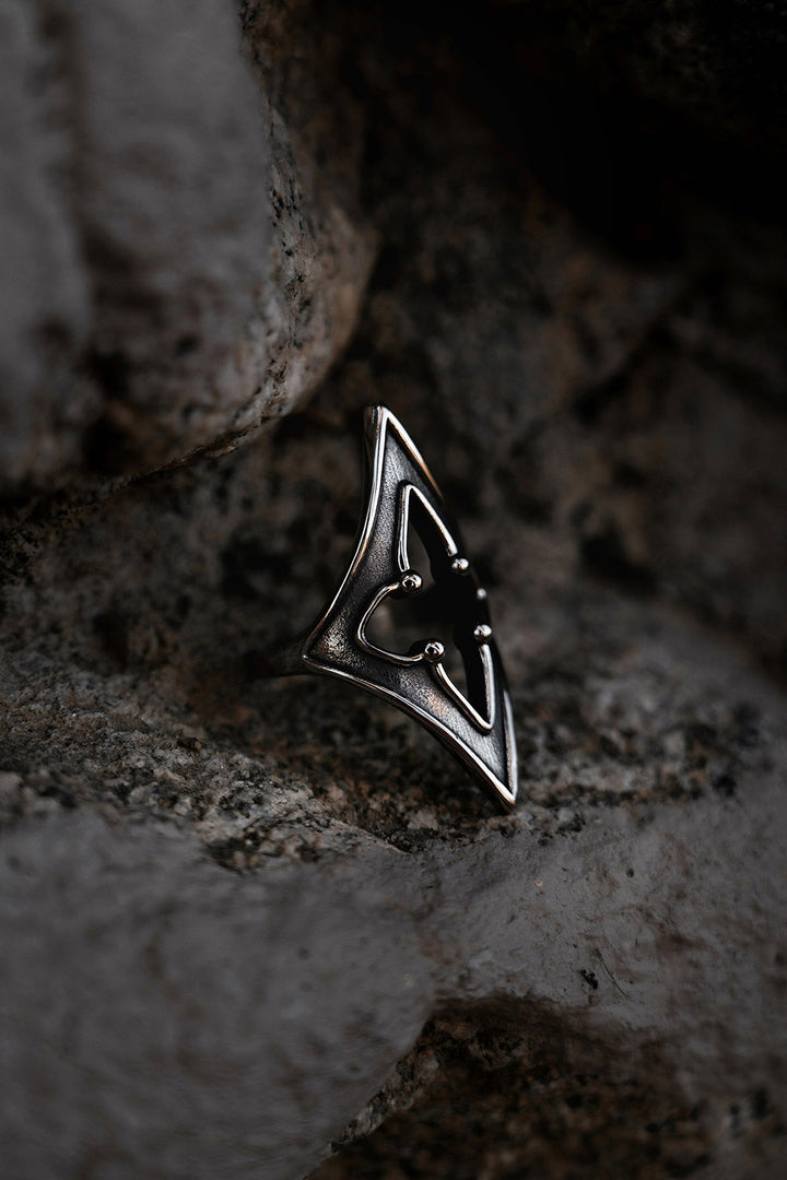 steel gothic renaissance fair ring