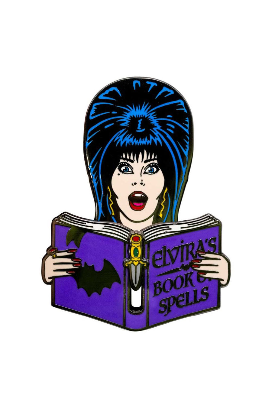 elvira mistress of the dark enamel pin