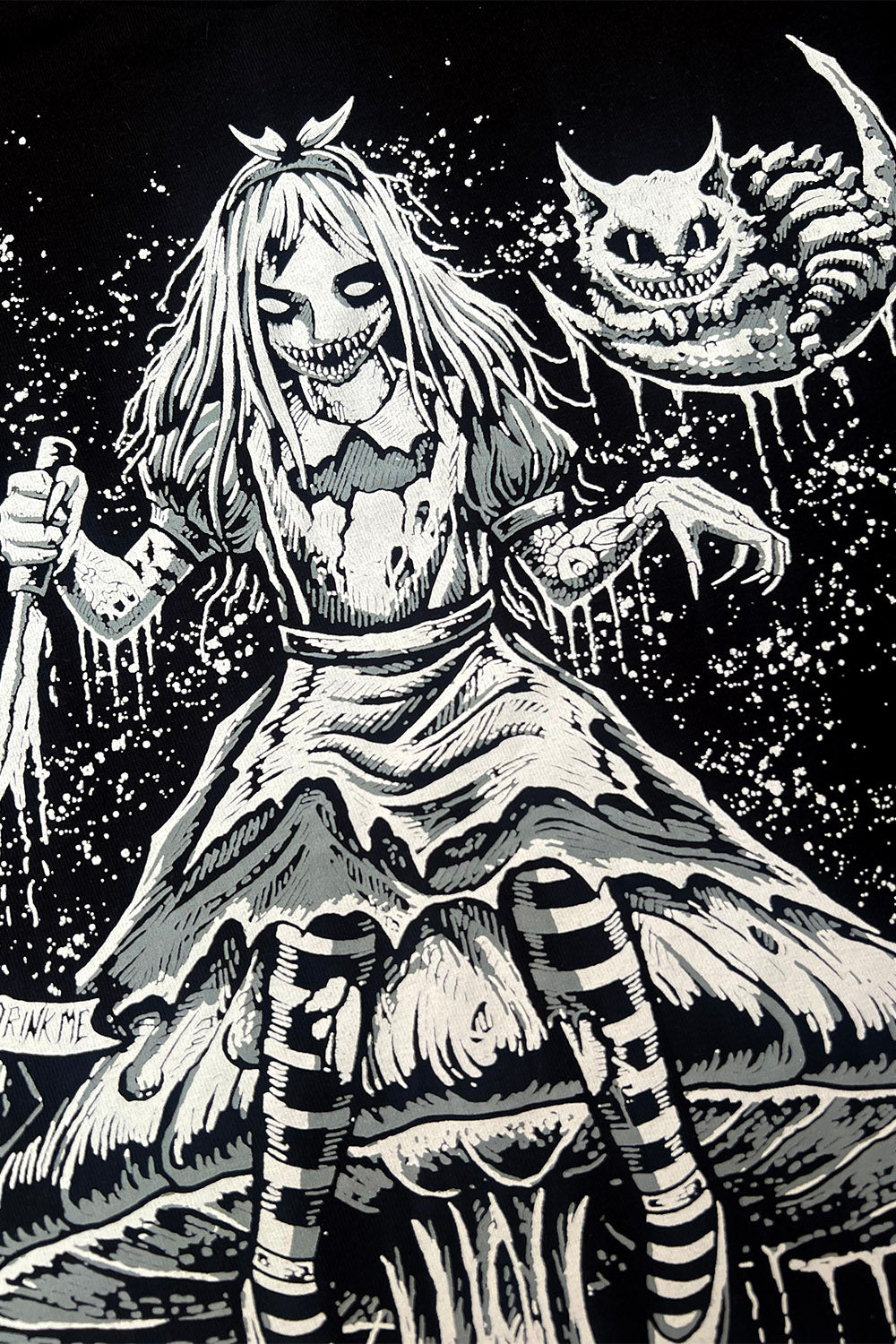 emo alice in wonderland sweater