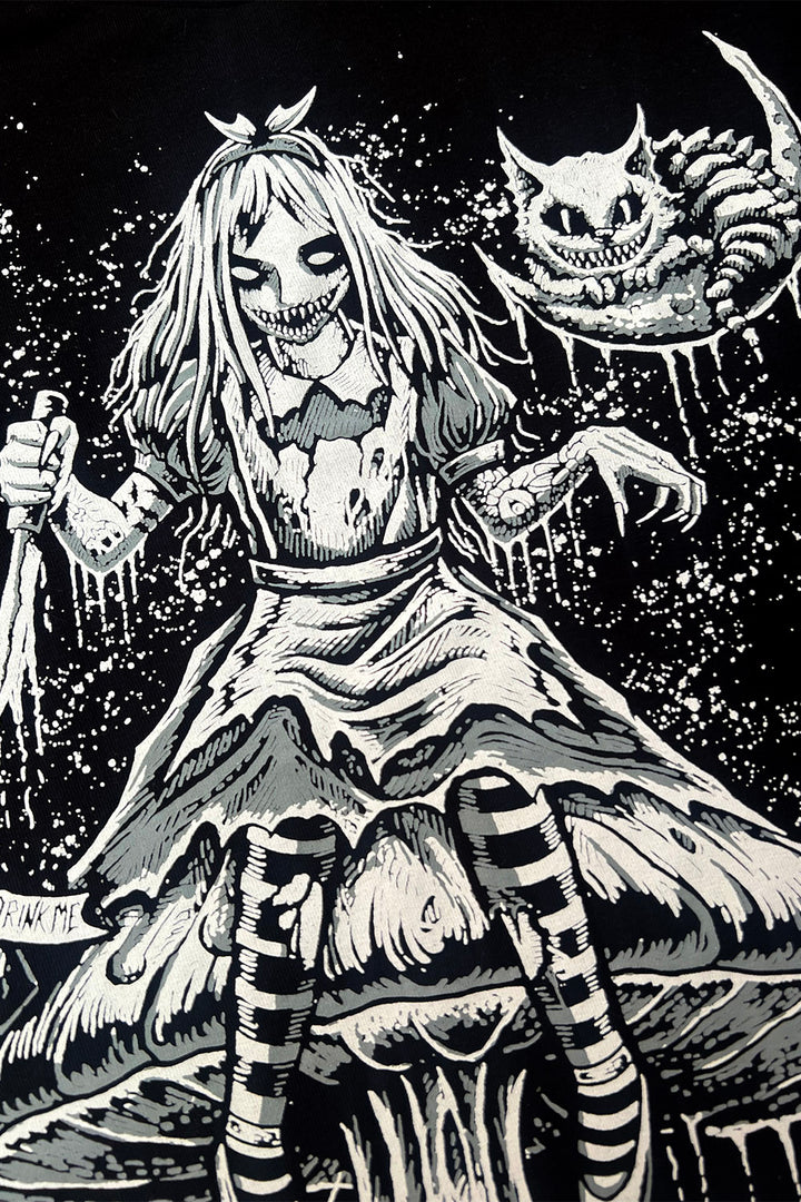 emo alice in wonderland sweater