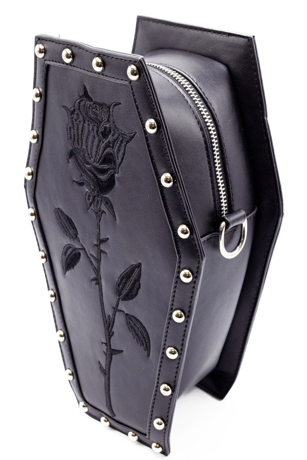 vegan leather rose backpack