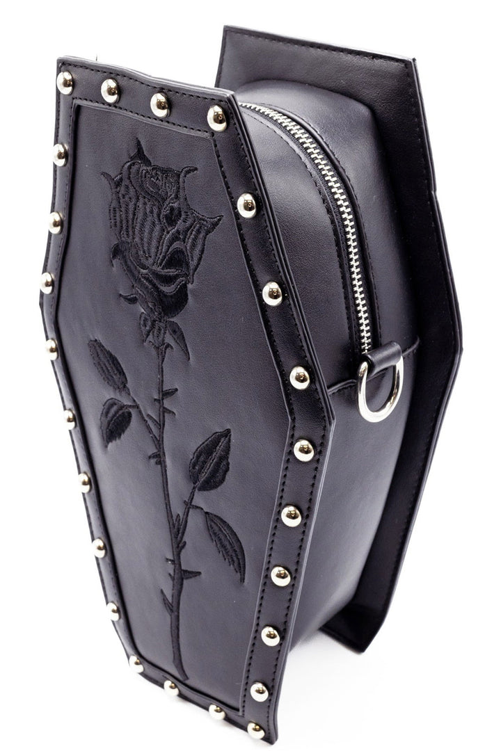 vegan leather rose backpack