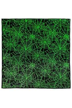 Spiderweb Full Size Blanket [BLACK/NEON GREEN]
