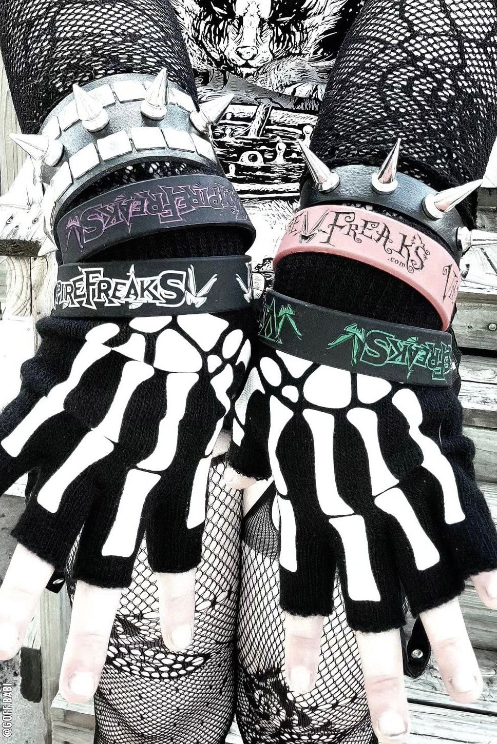 Pulseras de goma VampireFreaks (paquete de 4)