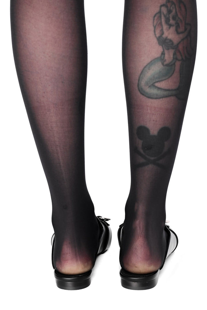 black vegan leather slip-on punk mules with d-rings