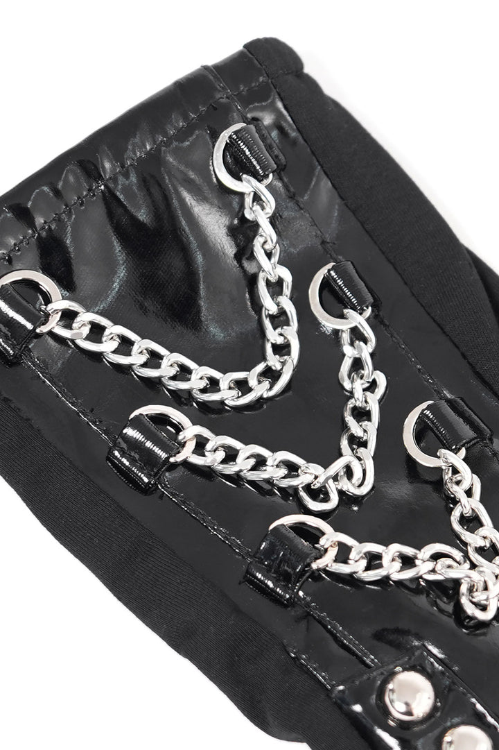 chain punk arm warmers by devil fashion