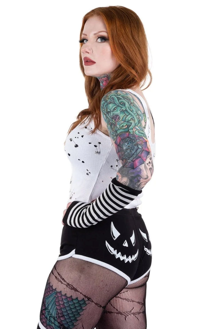 womens jack o lantern shorts