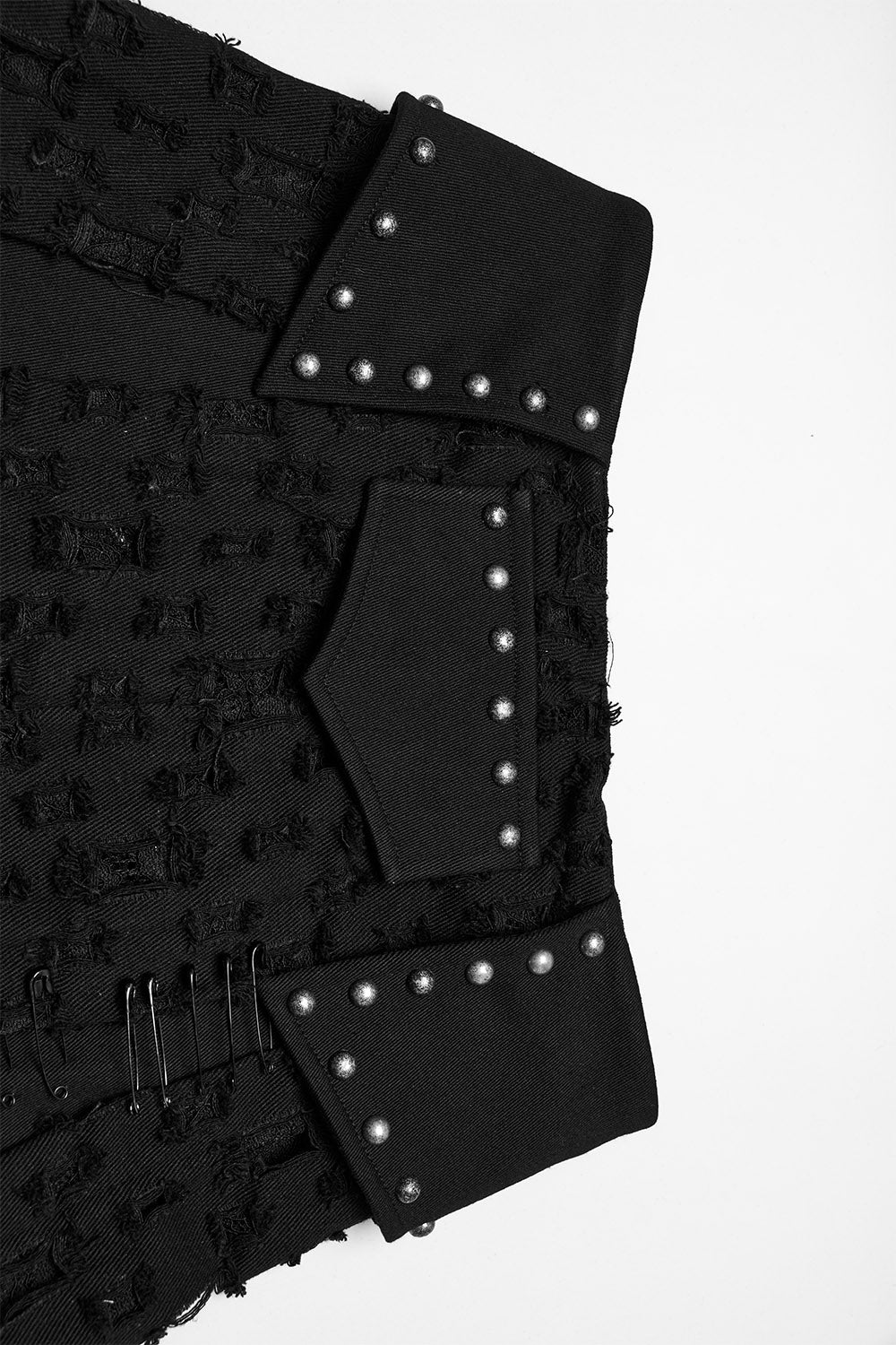 buckled studded punk skirt